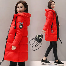 Load image into Gallery viewer, Parka Women 2018 Winter Jacket Women Coat Hooded Outwear Female Parka Thick Cotton Padded Lining Winter Female Basic Coats Z30