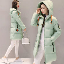 Load image into Gallery viewer, Parka Women 2018 Winter Jacket Women Coat Hooded Outwear Female Parka Thick Cotton Padded Lining Winter Female Basic Coats Z30