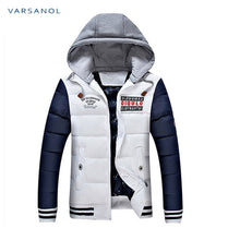 Load image into Gallery viewer, Varsanol Winter Mens Jackets Casual New Hooded Thick Padded Men&#39;s parkas Jacket Coats Warm Zipper Slim Tops Outwear 3xl