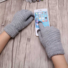 Load image into Gallery viewer, Miya Mona Hot Selling New Women Warm Winter Knitted Full Finger Gloves Mittens Girl Female Solid Woolen Gloves Screen Luvas