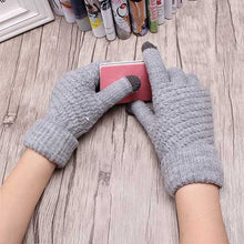 Load image into Gallery viewer, Miya Mona Hot Selling New Women Warm Winter Knitted Full Finger Gloves Mittens Girl Female Solid Woolen Gloves Screen Luvas