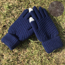 Load image into Gallery viewer, Miya Mona Hot Selling New Women Warm Winter Knitted Full Finger Gloves Mittens Girl Female Solid Woolen Gloves Screen Luvas