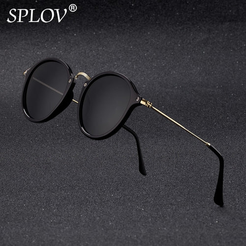 New Arrival Round Sunglasses coating Retro Men women Brand Designer Sunglasses Vintage mirrored glasses