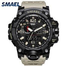 Load image into Gallery viewer, Men Military Watch 50m Waterproof Wristwatch LED Quartz Clock Sport Watch Male relogios masculino 1545 Sport S Shock Watch Men