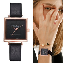 Load image into Gallery viewer, 2018 Top Brand Square Women Bracelet Watch Contracted Leather Crystal WristWatches Women Dress Ladies Quartz Clock Dropshiping