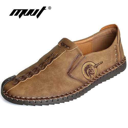 Classic Comfortable Men Casual Shoes Loafers Men Shoes Quality Split Leather Shoes Men Flats Hot Sale Moccasins Shoes Plus Size