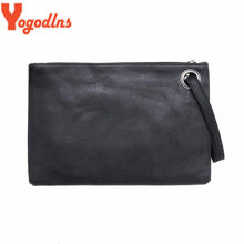 Load image into Gallery viewer, Yogodlns Fashion solid women&#39;s clutch bag leather women envelope bag clutch evening bag female Clutches Handbag free shipping