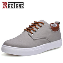 Load image into Gallery viewer, REETENE New Arrival Spring Summer Comfortable Casual Shoes Mens Canvas Shoes For Men Lace-Up Brand Fashion Flat Loafers Shoe