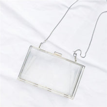 Load image into Gallery viewer, BELLA JOY New Acrylic Transparent Women Clutch Bag Chain Luxury Brand Women Messenger Bag Evening Bag Handbag Chain Shoulder Bag