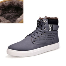 Load image into Gallery viewer, 2018 Hot Men Boots Fashion Warm Winter Men shoes Autumn Leather Footwear For Man New High Top Canvas Casual Shoes Men