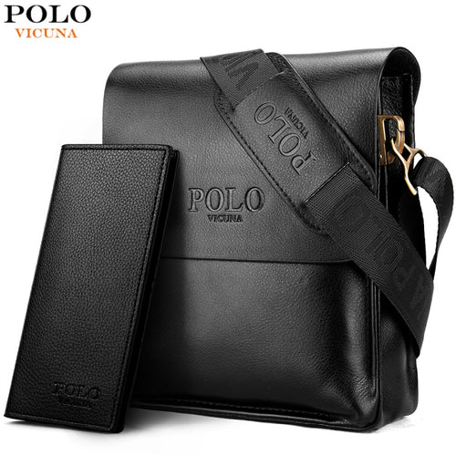 VICUNA POLO Famous Brand Leather Men Bag Casual Business Leather Mens Messenger Bag Vintage Men's Crossbody Bag bolsas male