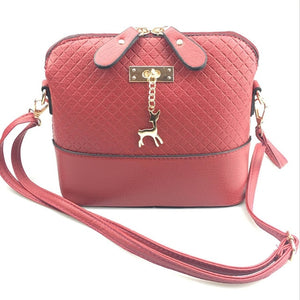 2018 Women Shoulder Bags Fashion Mini Bag With Deer Toy Shell Shape Women Small  Messenger Crossbody Bag Ladies Zipper HandBags