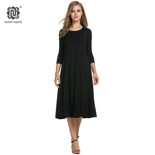 2018 Women Cotton And Linen Vintage Dress Casual Loose Solid Long Draped Dresses Plus Size 2XL 3XL Large Size Party Dresses